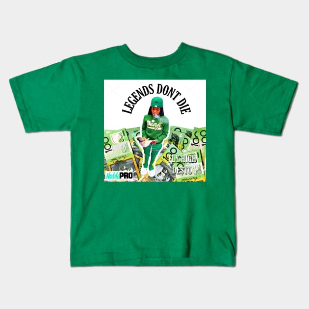 GREEN MONEY DESTO Kids T-Shirt by NoblePRO